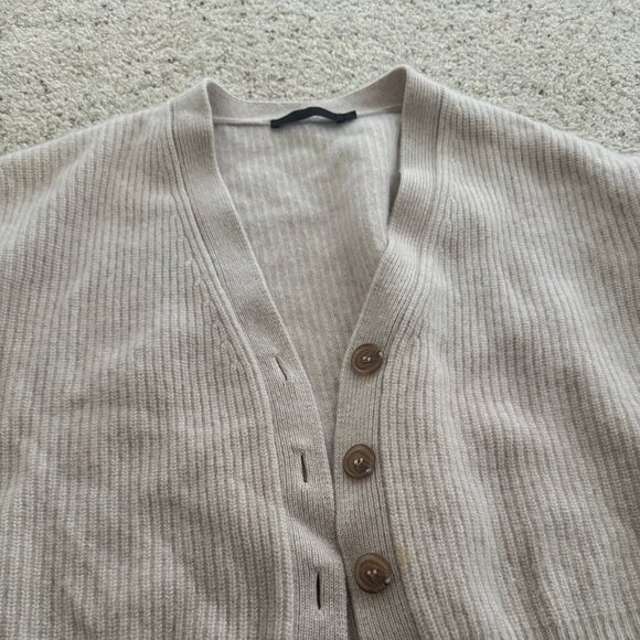 Jenni Kayne Cropped 100% Cashmere Cocoon Cardigan (oversize fit) - Picture 8 of 9